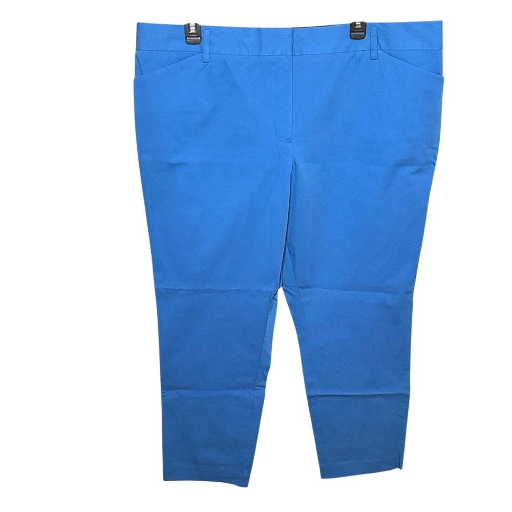 Worthington Women’s Blue Ankle Pants Size 18 Career Office Stretch Trousers
